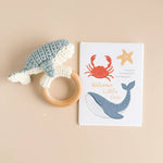 Teether Crochet Rattle (Whale)