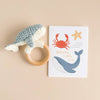 Teether Crochet Rattle (Whale)