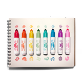 Jumbo Jots Dual Tip Unicorn Stamp Markers (Set of 8)