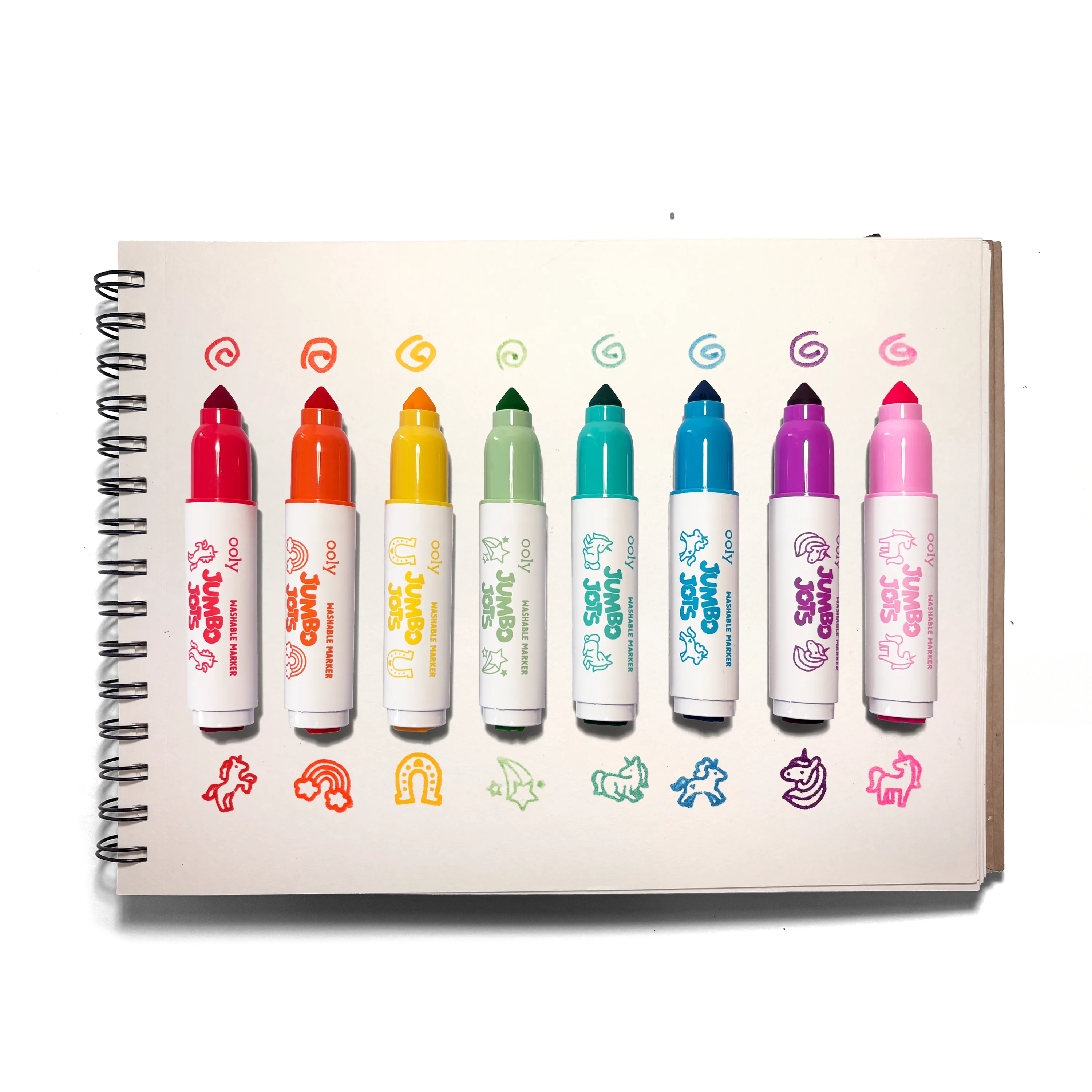 Jumbo Jots Dual Tip Unicorn Stamp Markers (Set of 8)