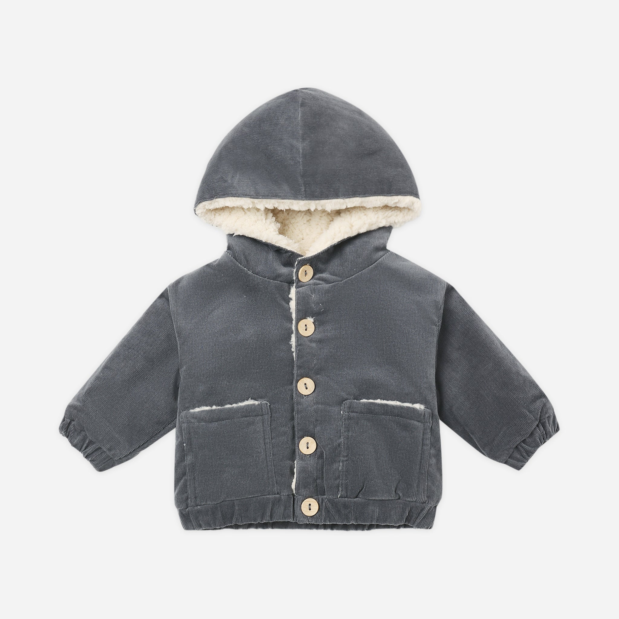 Corduroy Hooded Jacket (Midnight)
