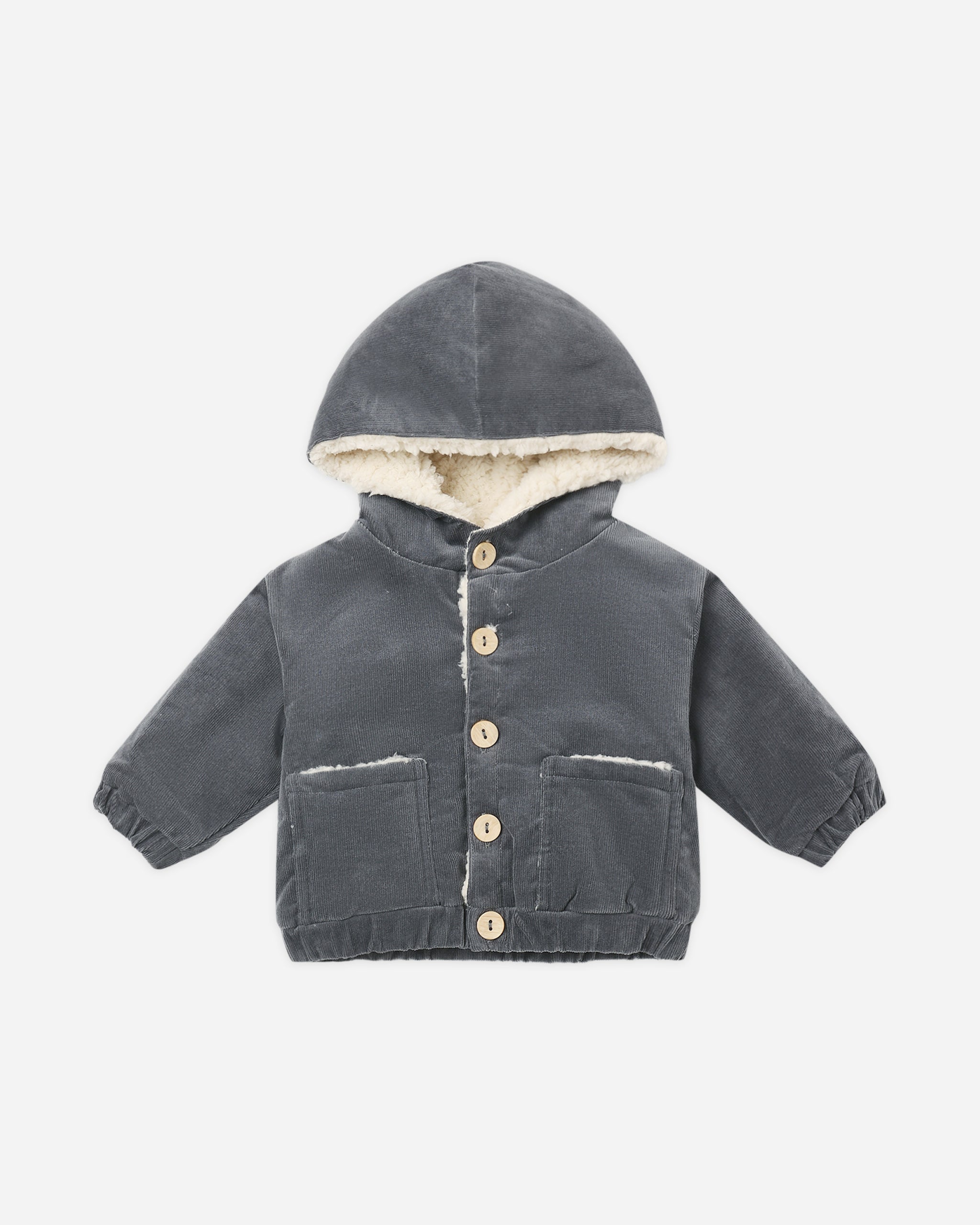 Corduroy Hooded Jacket (Midnight)
