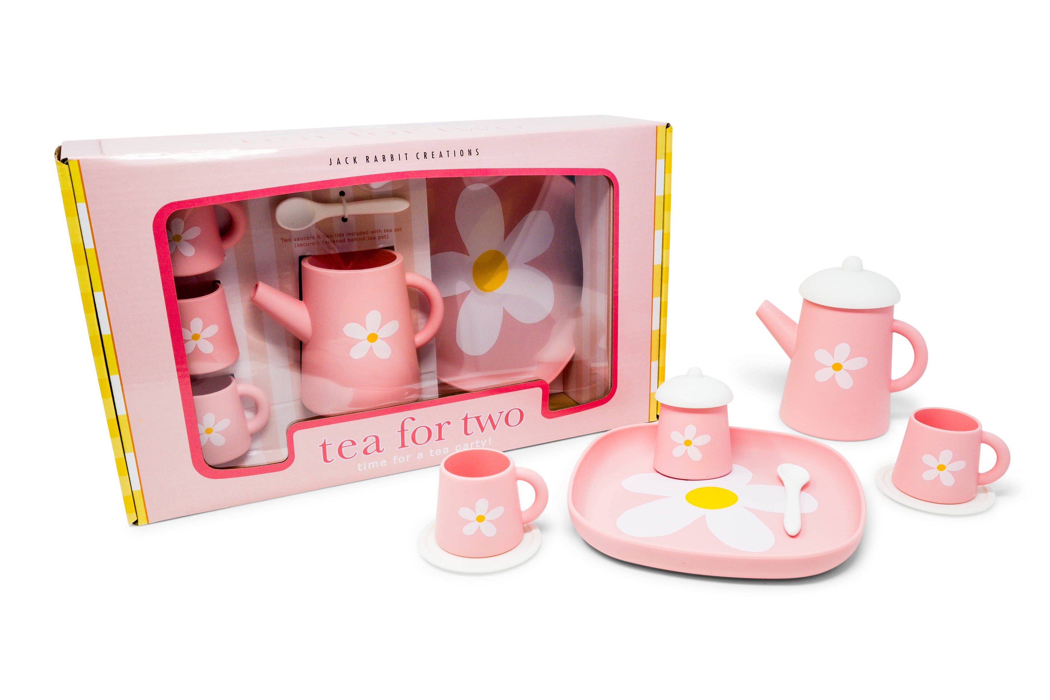 Pink Silicone Tea Set (Flower Power)