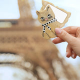 Compact Mirror (Scarf Kitten)