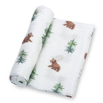 Muslin Swaddle Blanket (Baby Bear)