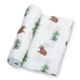 Muslin Swaddle Blanket (Baby Bear)