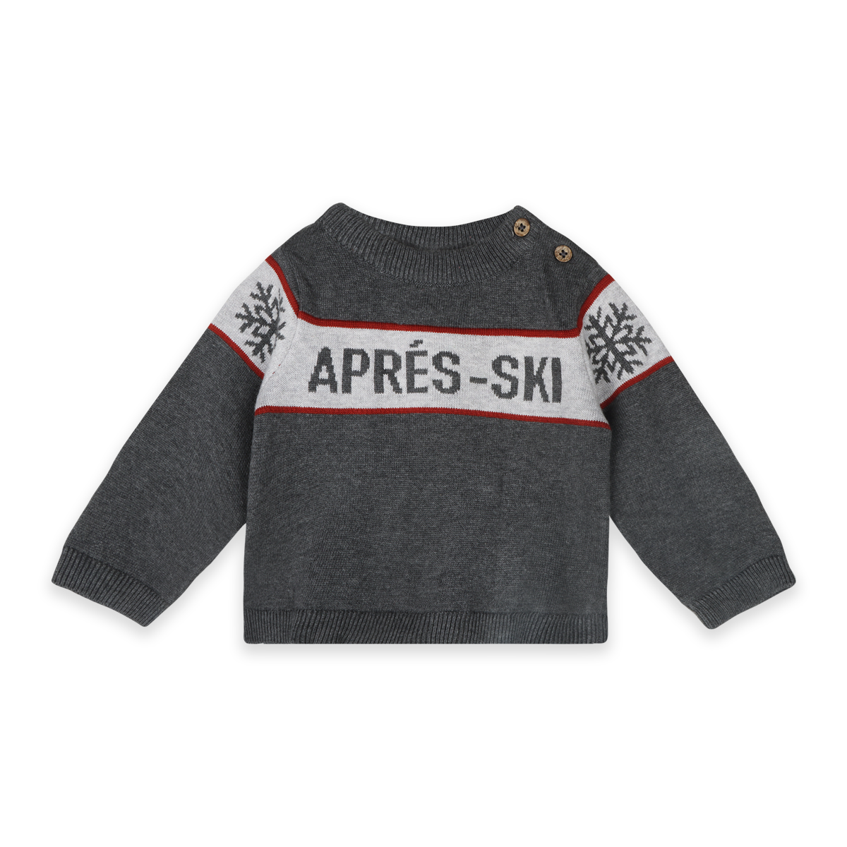 Apres Ski Knit Pullover (Charcoal)