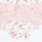Long Sleeve Smocked Bubble with Tutu (Ballet Toile)