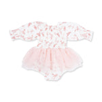 Long Sleeve Smocked Bubble with Tutu (Ballet Toile)