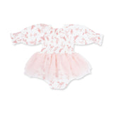 Long Sleeve Smocked Bubble with Tutu (Ballet Toile)