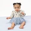 Long Sleeve Smocked Bubble with Tutu (Belle Rosette Dot)