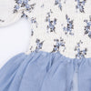 Long Sleeve Smocked Bubble with Tutu (Belle Rosette Dot)