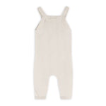 Bear Fair Isle Knit Baby Overall Set (Stone)