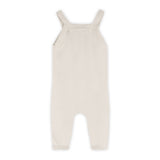 Bear Fair Isle Knit Baby Overall Set (Stone)