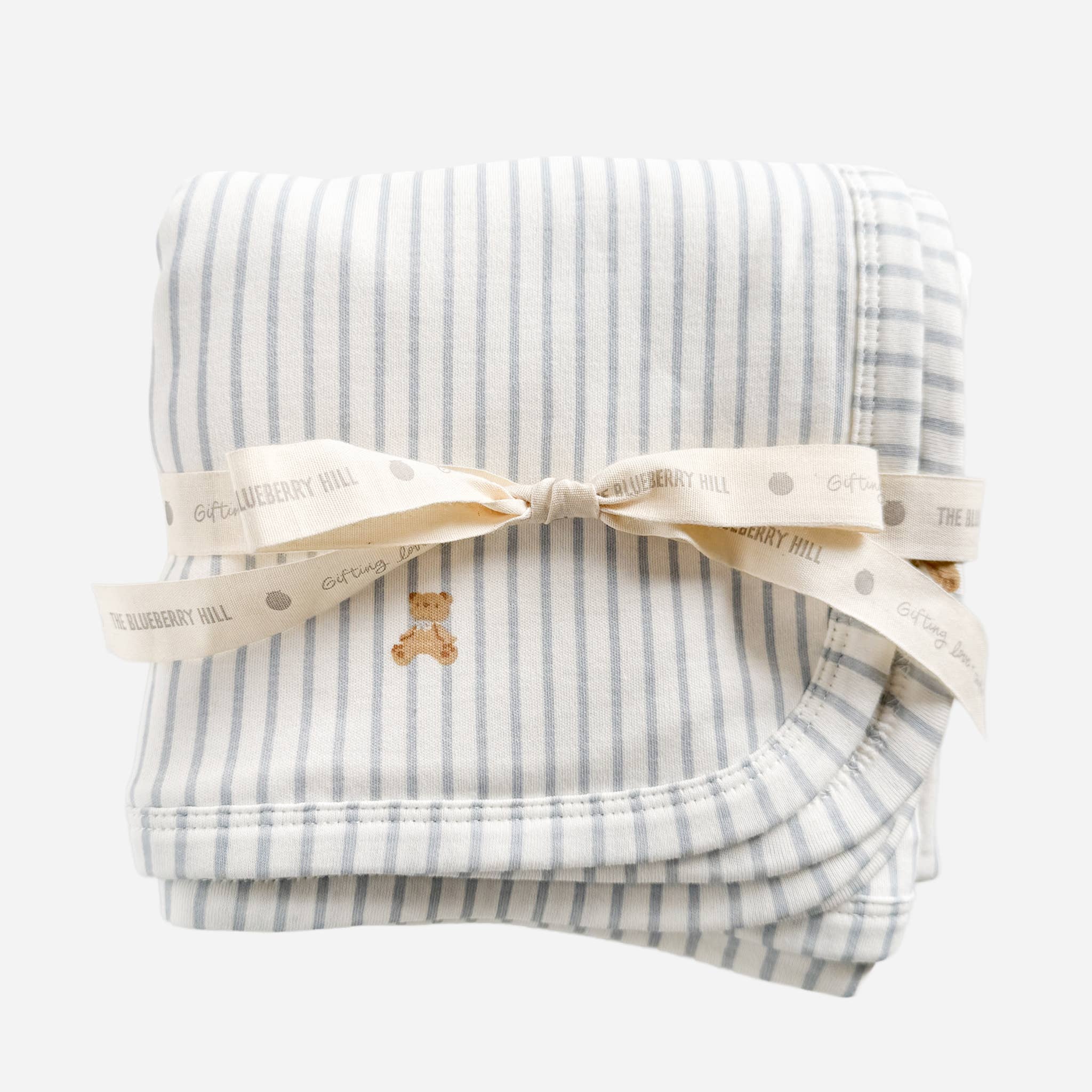 Hooded Towel (Teddy Bear Stripe)