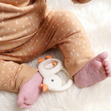 Teether with Rattle (Goose)