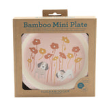 Bamboo Mini Plate (Puppies & Poppies)