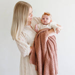 Bamboni Receiving Blanket (French Rose)