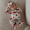 Bamboo Zip Pajamas (Cherry)
