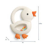 Teether with Rattle (Goose)