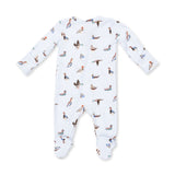 2 Way Zipper Footie (American Ducks)