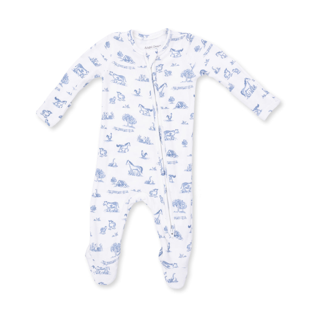 2 Way Zipper Footie (Farm Friends)