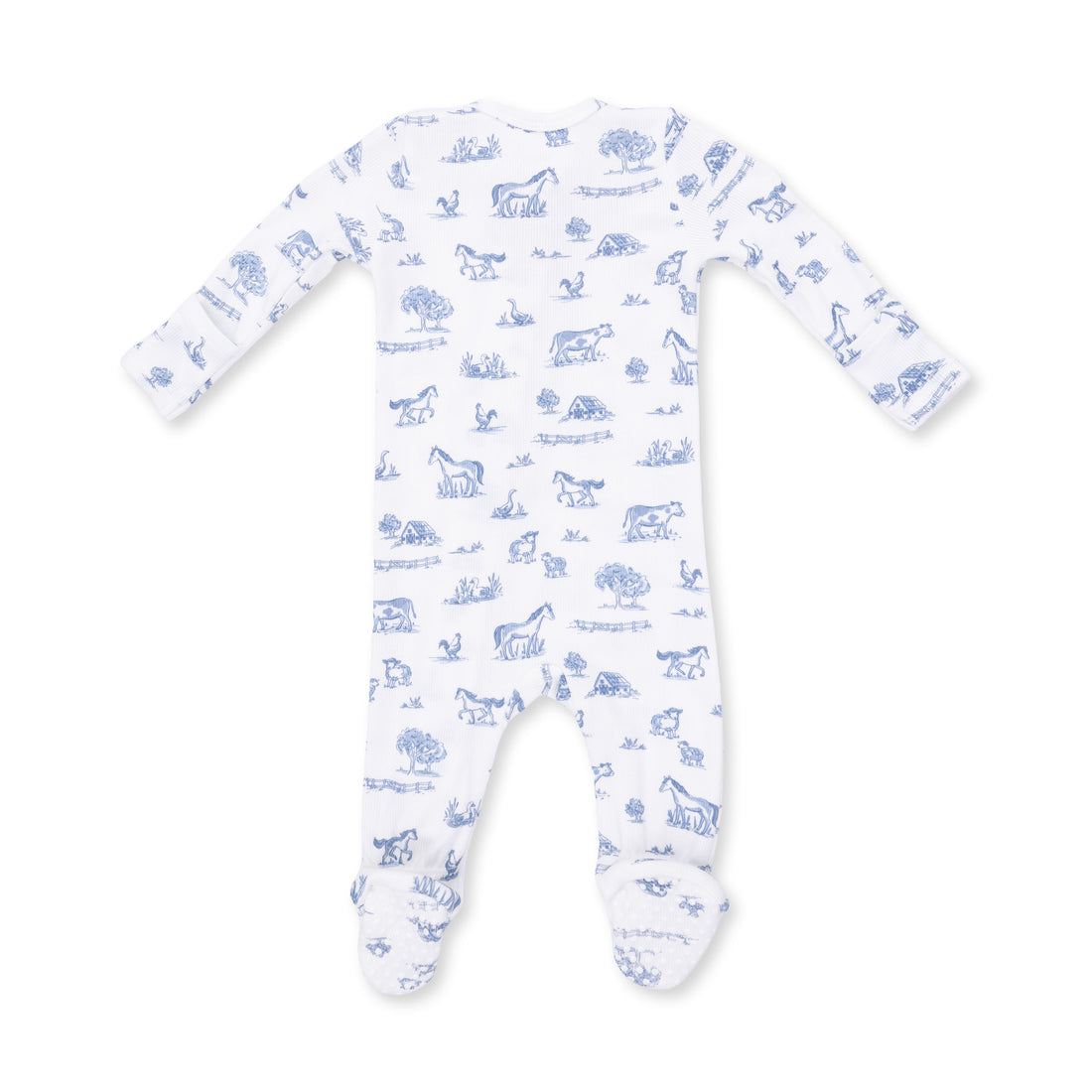 2 Way Zipper Footie (Farm Friends)