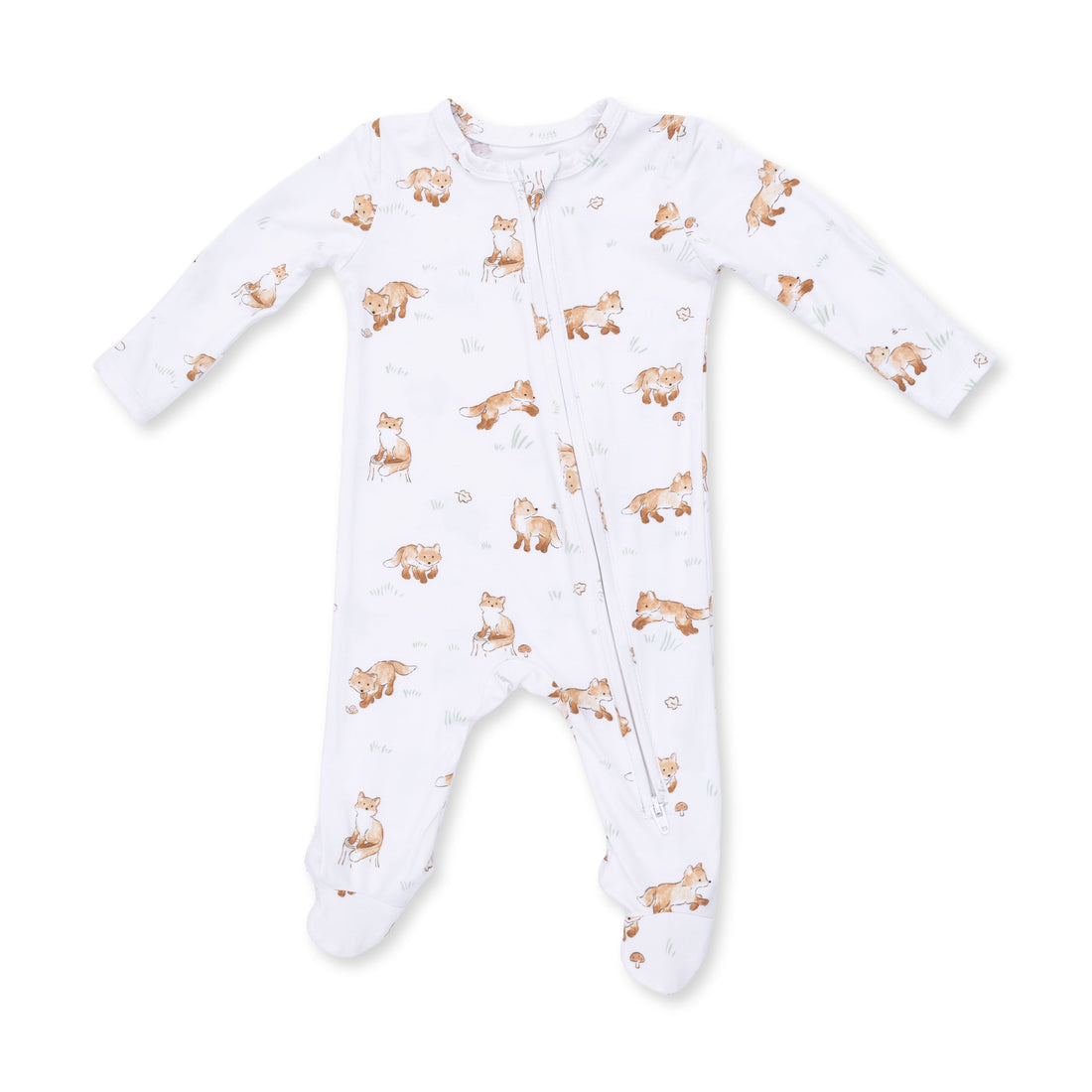 2 Way Zipper Footie (Little Explorer Fox)
