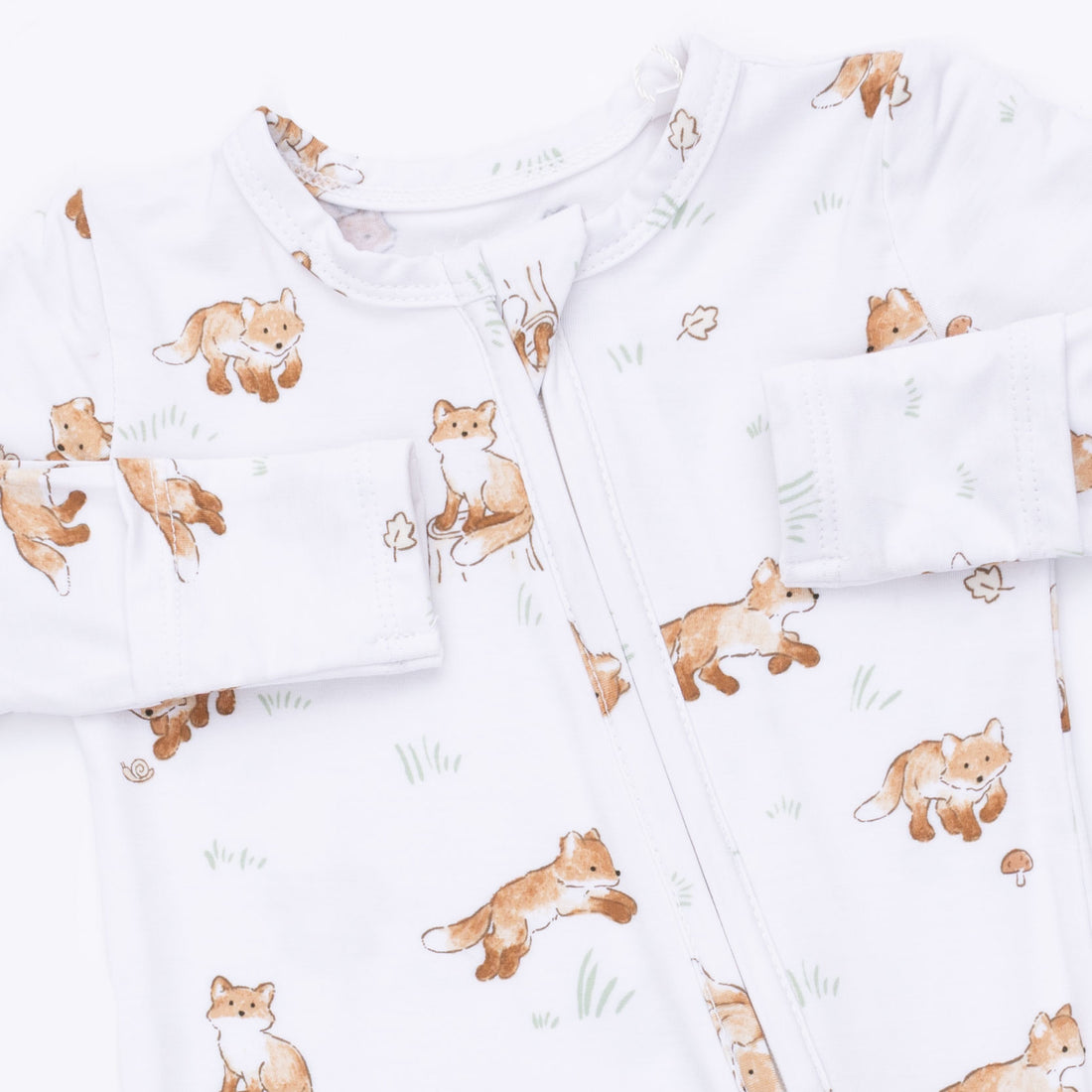 2 Way Zipper Footie (Little Explorer Fox)