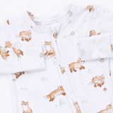 2 Way Zipper Footie (Little Explorer Fox)