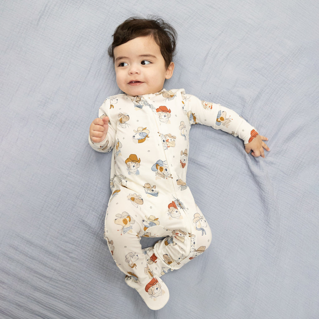 2 Way Zipper Footie (Cowdogs)