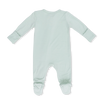 2 Way Zipper Footie (Solid Cameo Green)