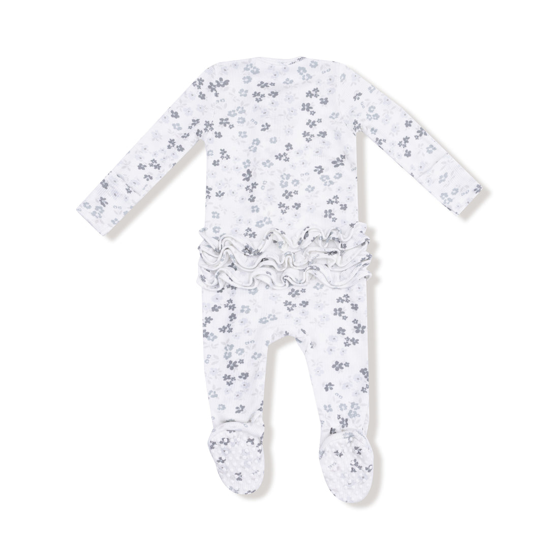 2 Way Zipper Ruffle Back Footie (Caroline's Calico)