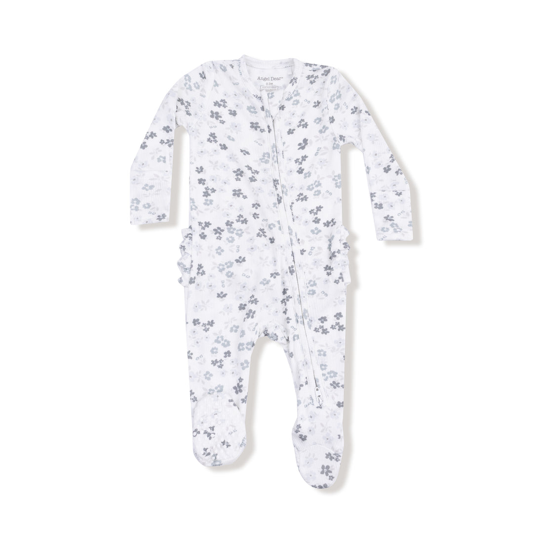 2 Way Zipper Ruffle Back Footie (Caroline's Calico)