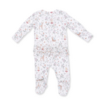 2 Way Ruffle Back Zipper Footie (Enchanted Woodland)