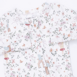 2 Way Ruffle Back Zipper Footie (Enchanted Woodland)