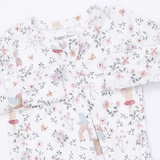2 Way Ruffle Back Zipper Footie (Enchanted Woodland)