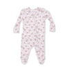 2 Way Ruffle Back Zipper Footie (Edith's Rose Garden)