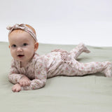 2 Way Ruffle Back Zipper Footie (Edith's Rose Garden)