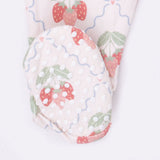 2 Way Ruffle Back Zipper Footie (Sweet Strawberries)