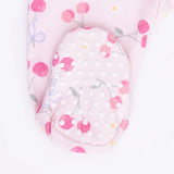 2 Way Ruffle Back Zipper Footie (Sweet Bow Cherries)
