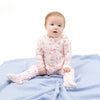 2 Way Ruffle Back Zipper Footie (Sweet Bow Cherries)
