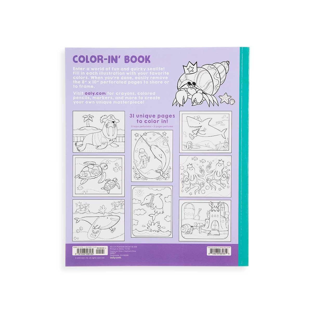 Color-in' Book (Outrageous Ocean)