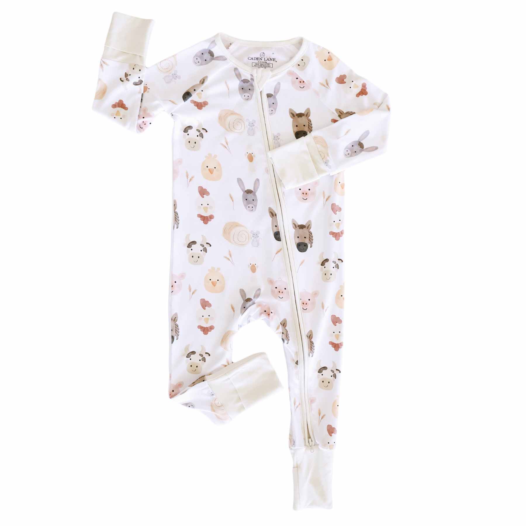 Convertible Zip Romper (Barnyard Buddies)