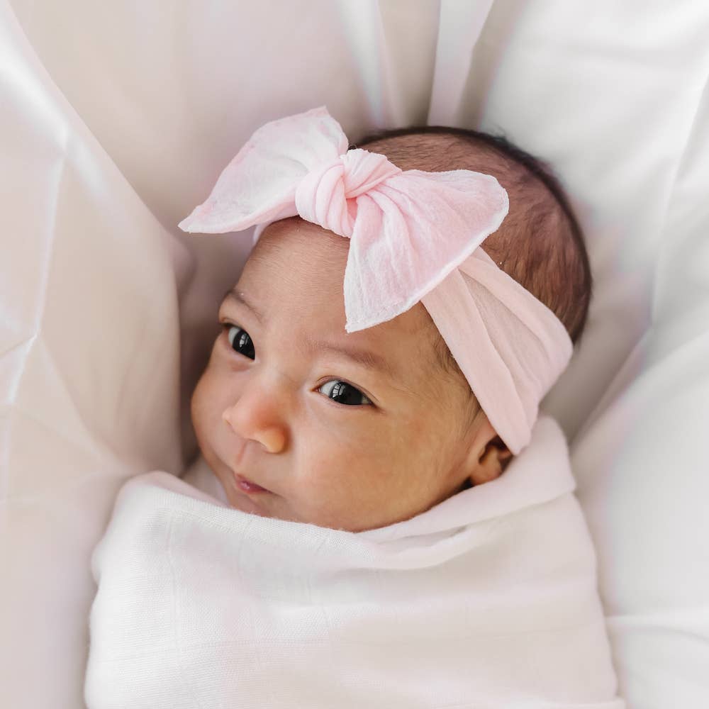 Small Knot Baby Headband (Pink)
