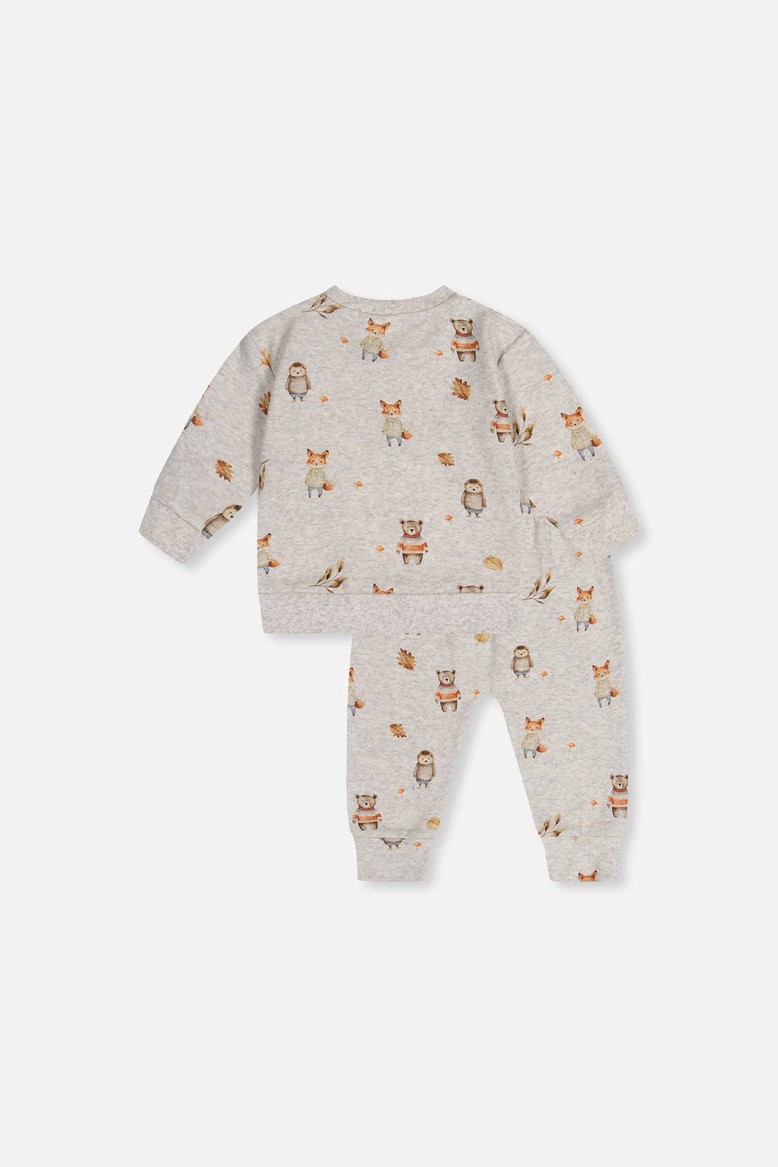 Organic Cotton Pants and Top Set (Beige Animal Print)