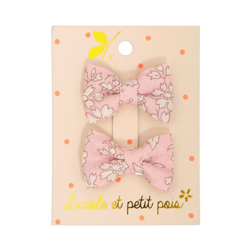 Mini Butterfly Clips (Liberty Capel Pink)