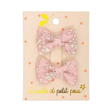 Mini Butterfly Clips (Liberty Capel Pink)