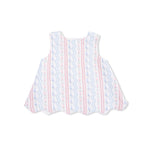 Scallop Back Top with Bloomer (Tulip Stripe)
