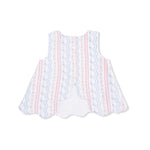 Scallop Back Top with Bloomer (Tulip Stripe)